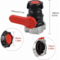 Miniatyrbild 2 av 5: IBC Tank Adapter, Tankventil för IBC Tank, IBC Adapter för Tank, IBC Tankkran DN50 (75 mm)