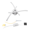 Miniatyrbillede 1 af 8: 18W 105LED loftslys Bølget loftslampe til stue soveværelse Køkkenindretning AC85-265V Varmt lys