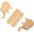 Pikkukuva 4 / 5: Bamboo Elephant puhelinteline pöydälle, irrotettava puinen pidike matkapuhelimelle, iPhone, Samsung, Huawei, Xiaomi