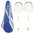 Miniatyrbild 1 av 8: 1068 Bärbar lättvikts badmintonracket i aluminiumlegering för vuxna, offensiv typ, dubbelspelar