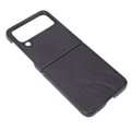 Miniatyrbild 4 av 8: Vikbar skärm Phone case Läder Vikbar cover för Samsung Galaxy Z FLIP 4 Svart