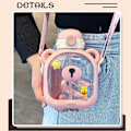 Miniatyrbild 3 av 5: Söt Liten Björntransparent Vattenflaska - 700ml