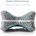 Miniatyrbillede 5 af 5: Memory Foam Side Sleeper Pillow - Støtter Ben og Knæ - Grå