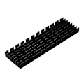 Miniatyrbillede 8 af 8: M.2 SSD 2280 PCIE Solid State Drive Heat Sink Cooling Fine 70x22x6mm til desktops Sort