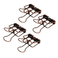 Miniatyrbillede 5 af 8: 80 stk. hule binderclips 0,7 tommer robuste metal hule ud stærke klem papirklemmer til hjemmekontorstudie lilla bronze