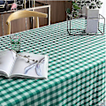 Miniatyrbild 4 av 4: Vattentät rutig bordsduk - Fläckbeständig, tvättbar gingham bordsduk för utomhuspicknick och semestermiddag 120cm*120cm Blå