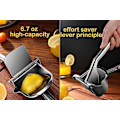 Miniatyrbillede 4 af 5: Rustfrit Stål Citruspresser Heavy Duty Manuel Citronpresser til Appelsin Lime Grapefrugt med Bonus 50