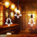 Miniatyrbillede 4 af 5: LED Lineær Lampe Dekoration 2700K Varmt Lys Lysekrone Retro Stjerneformet Tråd E27 til Restaurant Stue