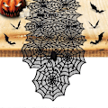 Miniatyrbillede 4 af 5: Halloween dug Spideredderkop spindelvæv bordløber lampeskærm sæt B