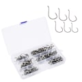 Miniatyrbilde 8 av 8: Crank Hook Fiske kroksett Offset Easy Catch Carbon Steel Fiskeutstyr for Soft Lure