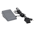 Miniatyrbillede 2 af 8: Sy-maskinpedal Multifunktionel 3 huller Skridsikker tekstur Pålidelig Grå Sykontrolpedal til hjemmet EU-stik 220V