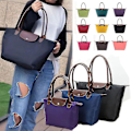 Miniatyrbilde 1 av 5: Stor nylon Le Pliage toteveske for kvinners skuldertasker medium khaki