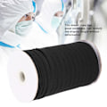 Miniatyrbild 7 av 8: 100 meter elastiskt band platt flexibelt rep band munstycke kläder tillbehör 10mm (svart )