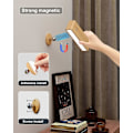 Miniatyrbillede 2 af 4: LED Batteridrevet Væglampe, Trådløs Opladning Væglampe, Vægmonteret Læse Dæmpbar Magnetisk Væglampe - 1 stk. (Bøgetræ)
