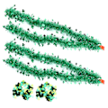 Pikkukuva 5 / 8: Shamrock Confetti Clover Tinsel Garland Lucky Irish Themed Craft Party Decorations