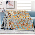 Miniatyrbilde 2 av 5: Dobbeltsidig bomullspledd Boho sengeteppe for sofa, sengetøy 150 x 200 cm farge 4