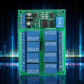 Miniatyrbilde 5 av 8: 12V 8-kanals RS485 relé PLC-utvidelseskort for RTU-protokollfjernkontroll
