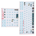 Miniatyrbillede 8 af 8: 2 stk Keyboard Stickers Universal Slidfast Ridsefast Frosted Process Mekaniske Keyboard Stickers Keycaps Stickers