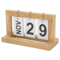 Miniatyrbilde 5 av 8: Liten skrivebordskalender Trefarge Måneder Datoer Separate flippovere Stilig Praktisk skrivebordsdekorasjon