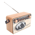 Miniatyrbild 5 av 8: FM/AM/SW 3-bands radio - Bärbar USB-laddning Bluetooth-radio för U-diskminneskort