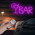 Miniatyrbillede 3 af 5: Neon Lilla LED Bar Skilt