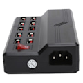 Miniatyrbild 8 av 8: USB Smart Laddare 10-Portar 12A Snabbladdningsstation Power Hub Strip Plug Dock Block 100-240VEU Plug