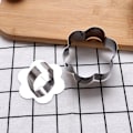 Miniatyrbillede 3 af 4: 4 Rustfrie Stål Kageudskærere med Trykknap - DIY Kageform og Madpræsentation Ring