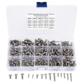 Miniatyrbillede 1 af 8: 400 stk. rustfrit stål skrue krydspanhoved selvskærende skruer Sortiment Kit Fastener