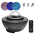 Miniatyrbilde 2 av 5: Usb Bluetooth LED Musikk Stjernehimmel Lys Stemmestyring Stjernehimmel Lys Hjemmelampe Gaver Til Fest -GDZD Svart