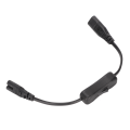 Miniatyrbillede 5 af 8: IEC 320 C8 til IEC 320 C7-kabel han til hun strømforlængerledning med kontakt til bordlampe 100-250V 0,98 fod