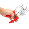 Miniatyrbillede 6 af 7: 1 stk. Håndholdt Power Punch Kit Rustfrit Stål Jern Plast Hulpunch Tang-sort+rød (Skallfarven sendes tilfældigt)