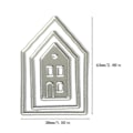 Miniatyrbillede 4 af 5: Hus Metal Skærestencils Scrapbooking DIY Album Stempel Papirkort Prægning
