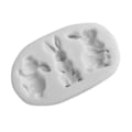 Miniatyrbillede 5 af 5: DIY Fondant Form Silikone Tegneserie Kanin Form Chokolade Kageforme Bageudstyr