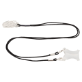 Miniatyrbilde 3 av 8: BTE Sound Aid Clip Protector A312 Black Rope Fiksering Transparent lydforsterker Lanyard Clip S Binaural