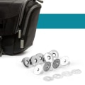 Miniatyrbillede 5 af 8: 50 stk metal magnetiske snaps Fastener rund knap spænde tøj tilbehør (lyse hvid)