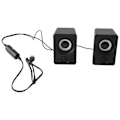 Miniatyrbillede 1 af 5: Surround Computerhøjttalere med Stereo USB-kablet Drevet Multimediehøjttaler kompatibel med PC/Laptops/Smart Ph