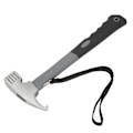Miniatyrbillede 8 af 8: Camping Hammer Heavy Duty Bærbar Multifunktion Camping Telt Hammer med Trækker Forbindelsesledning til Udendørs Sort