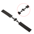 Miniatyrbild 6 av 8: Rostfritt stål Quick Release Watch Urbytestillbehör 24MM Svart