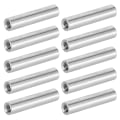 Miniatyrbilde 3 av 8: 10 stk aluminiumslegering søyle runde hunngevind avstandsstykke støttefester M4x0,7mm lang 32mm