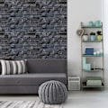 Miniatyrbild 1 av 5: Självhäftande vulkanisk stenpanel kakeldekaler - Material väggdekaler 70 x 77 cm - 1 styck