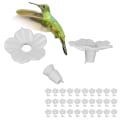 Miniatyrbilde 5 av 6: Unike flerfargede kolibrimaterblomster - sett med 30 stk while