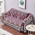 Miniatyrbillede 3 af 4: Sofa Tæppe Sengetæppe Stol Tæppe Rejsetæppe Dekorativt Tæppe Sofabetræk Retro Mønster 230 x 340 cm