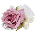 Miniatyrbilde 2 av 8: Brudehåndledd Blomst Brudepike kunstig håndledd Corsage armbånd til bryllupsdag Rosa