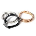 Miniatyrbilde 2 av 5: 5 stk. metallhårbøyler for smykkelaging, smykkekomponenter, høykvalitets rustfritt stål KC Gull 3mm