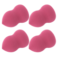 Miniatyrbild 6 av 8: FOCALLURE 4st Wet Dry Dual Use Makeup Puff Soft Loose Powder Puff Set FA136 (Vinröd)