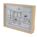 Miniatyrbilde 2 av 8: LED-belyst veggkunst, opplyst dekorlys, skyggefotorammemaleri, 3 farger, dimbar for soverom, stue, L-modell 1