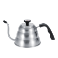 Miniatyrbillede 1 af 8: Kaffe-tekande i rustfrit stål med dryp-kedel med svanehals og indbygget termometer (1L)