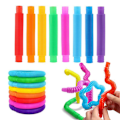 Miniatyrbillede 1 af 5: 8 stk. Pop Tubes Fidget Legetøj til Børn og Voksne Stressaflastende Sanse-Læringslegetøj til Småbørn