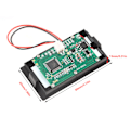 Miniatyrbilde 8 av 8: YB5135D LCD digital skjerm To-leder DC spenningsmåler Monitor Voltmeter (Halvforsegling DC60V-120V)
