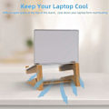 Miniatyrbillede 3 af 4: Laptop Stand, Notebook Computer Stand Bærbar Foldbar Pc Holder Bambus Laptop Zekai